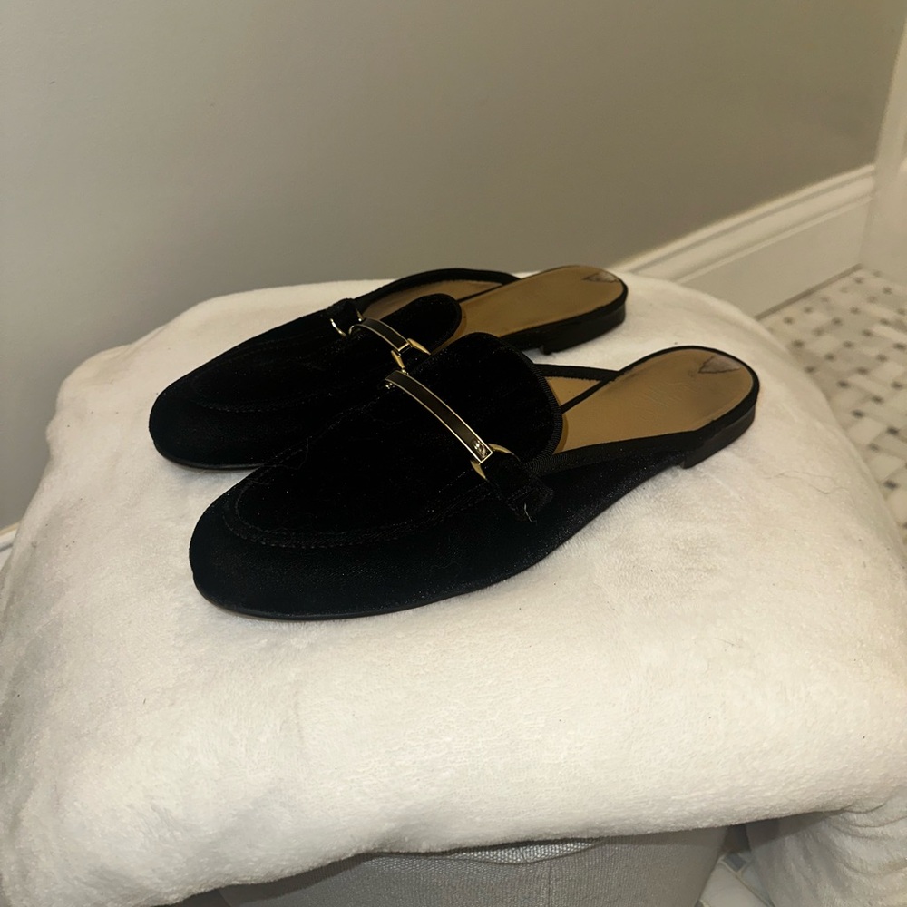 Franco Sarto Black Mules